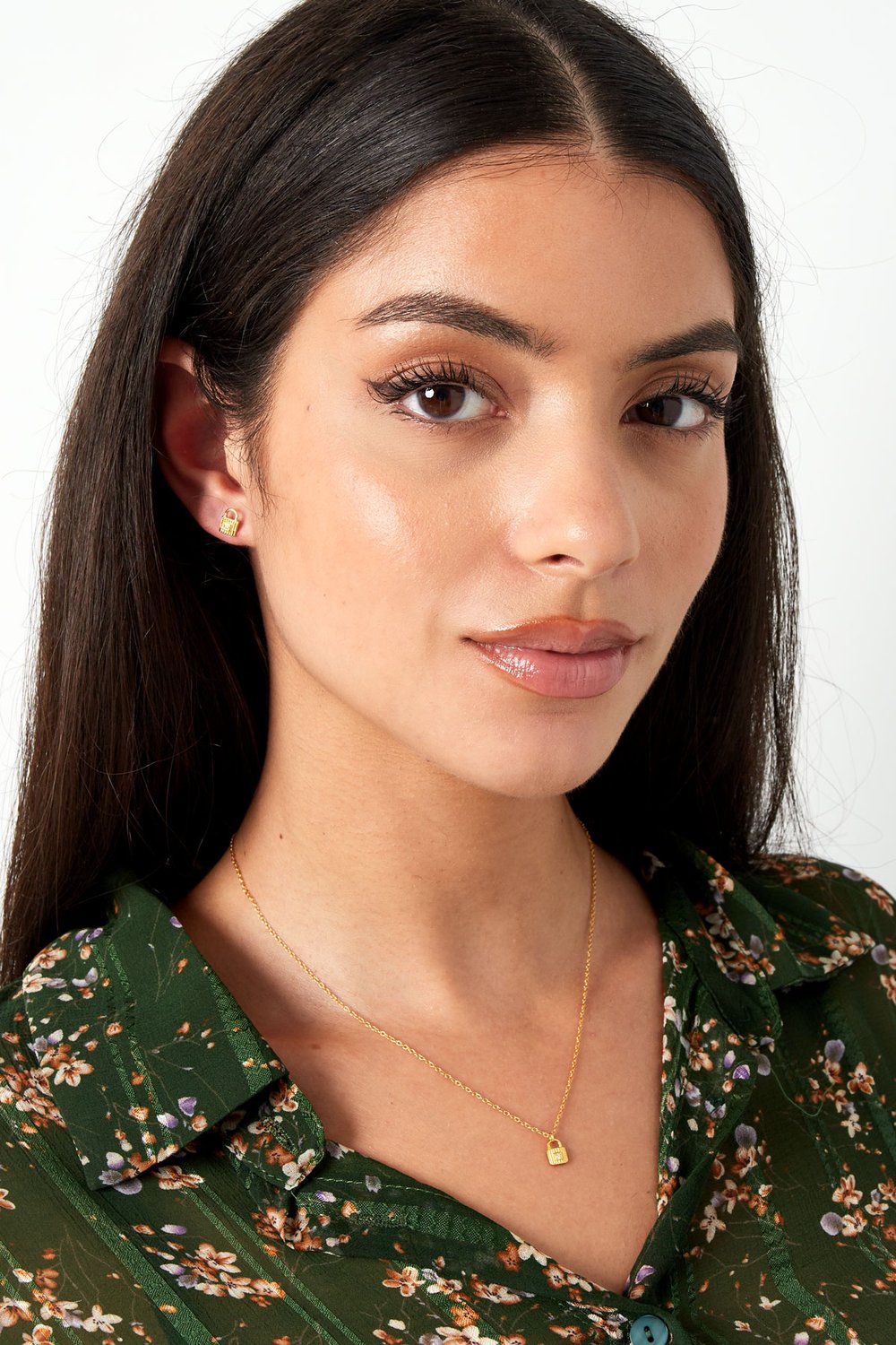 necklace with lock pendant - 925  h5Picture2